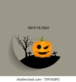 Happy Halloween design background. Vector illustration.
