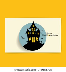 Happy Halloween design background. Vector illustration.