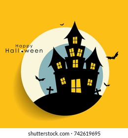 Happy Halloween design background. Vector illustration.