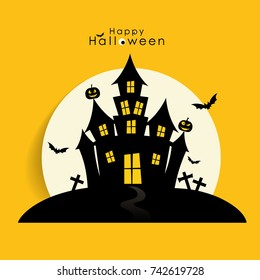 Happy Halloween design background. Vector illustration.