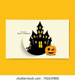 Happy Halloween design background. Vector illustration.