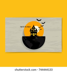 Happy Halloween design background. Vector illustration.