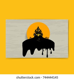 Happy Halloween design background. Vector illustration.