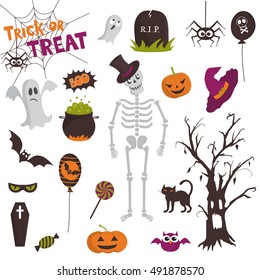 Happy Halloween design elements