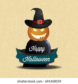 Happy Halloween design elements. Halloween design elements, logos, badges, labels, icons and objects.
