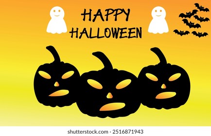 Happy Halloween design elements Royalty Free Vector Image and customizable Halloween templates.