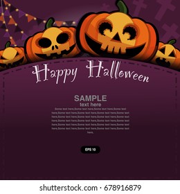 Happy Halloween design elements. Halloween vector