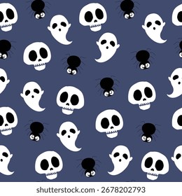 Feliz diseño de Halloween de patrón sin costuras, traje para el diseño del paquete, Fondo de pantalla, impresión de moda, Fondo de pantalla de la vivienda, arty-crafty. 