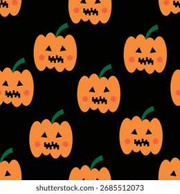 Feliz diseño de Halloween de patrón sin costuras, traje para el diseño del paquete, Fondo de pantalla, impresión de moda, Fondo de pantalla de la vivienda, arty-crafty. 