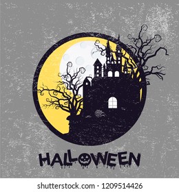 Happy Halloween design with typography