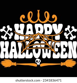 Happy Halloween, design and vector file.
