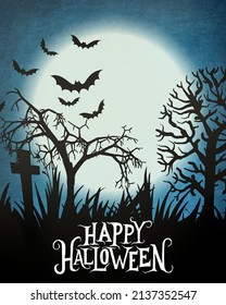 Happy Halloween design - Vector Illustration 