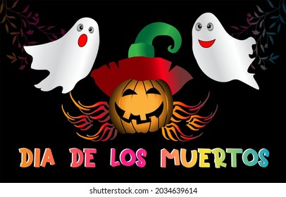 happy halloween  dia de los muertos