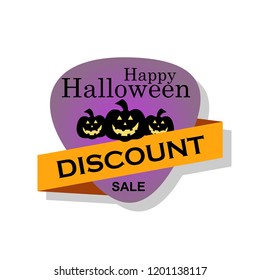 Happy Halloween Discount Sale Banner