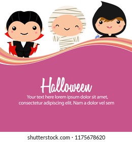 happy halloween dracula mummy grim reaper