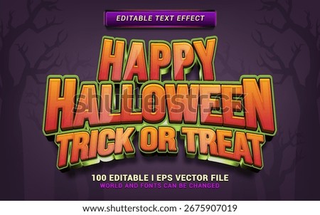 happy halloween editable text effect graphic design
