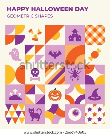 Happy Halloween elements spooky background