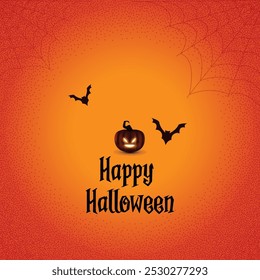 Happy halloween festival background with bats	