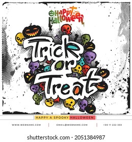 Happy Halloween Festival Banner Template.