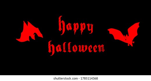 Happy Halloween. A festive banner for a design for Halloween. Vector illustration