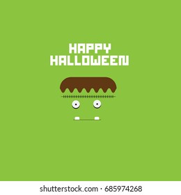 happy halloween flat style