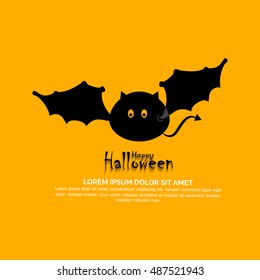 Happy halloween flyer design ,halloween background design .