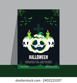 Happy Halloween Flyer and Poster Halloween Party Flyer, Event poster