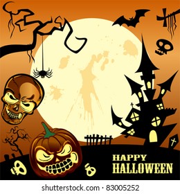 Happy halloween frame