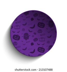 Happy Halloween Ghost Bat Icon Background