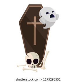 happy halloween ghost character
