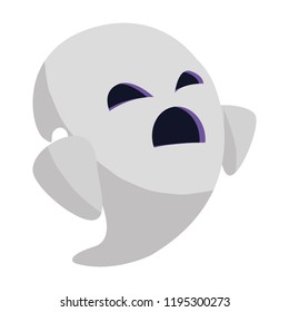 happy halloween ghost character