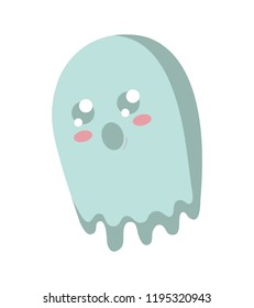 happy halloween ghost character