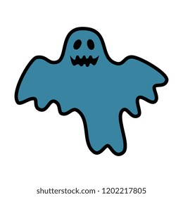 happy halloween ghost character
