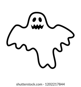 happy halloween ghost character