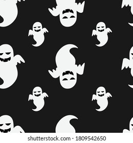 Happy Halloween Ghost Seammes Pattern