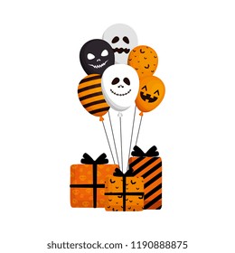 happy halloween giftbox present