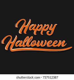 Happy Halloween graffiti typography. Vector illustration.