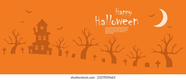 Happy Halloween graphic design. halloween day. Vector illustration