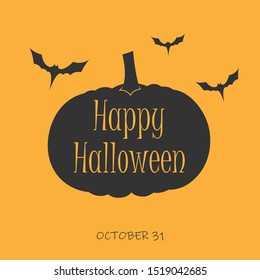Happy Halloween greating card. Vector