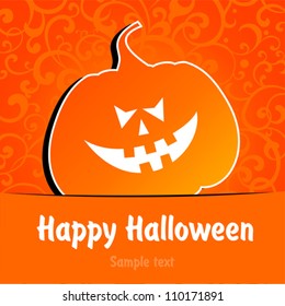 Happy Halloween! Greeting background. Vector illustration