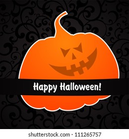 Happy Halloween! Greeting background. Vector illustration