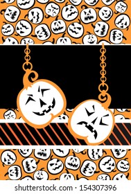 Happy Halloween! Greeting background. Vector illustration 