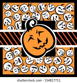 Happy Halloween! Greeting background. Vector illustration 