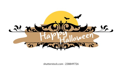 Happy Halloween Greeting Banner