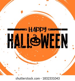 happy halloween greeting. banner event vector.