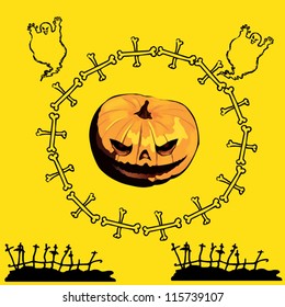 Happy Halloween greeting card