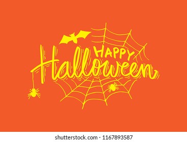 Happy Halloween greeting card