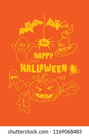 Happy Halloween greeting card