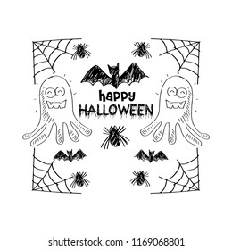 Happy Halloween greeting card