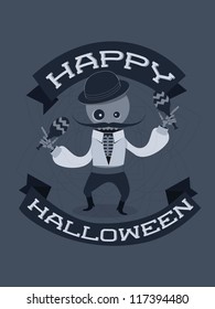 Happy Halloween greeting card